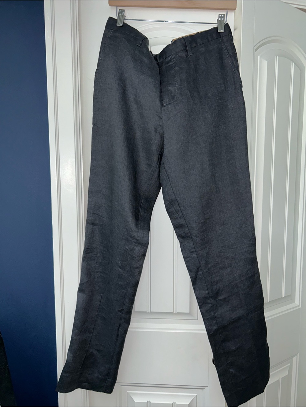 Men's Le 31 Charcoal 100% Linen Pants Size 34